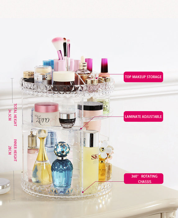 Nifty Rotating Makeup Organizer