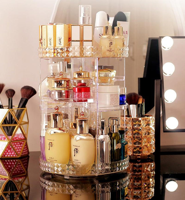 Nifty Rotating Makeup Organizer